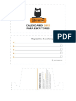 Calendario de Mesa 2015 Para Escritores