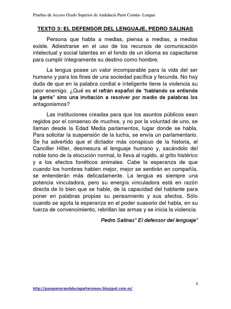 Texto 3 El Defensor Del Lenguaje,
