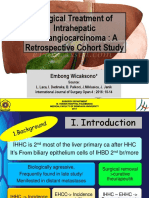 Surgical Treatment of Intrahepatic Cholangiocarcinoma: A Retrospective Cohort Study