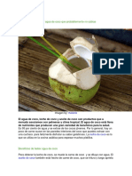 10 Razones para Beber Agua de Coco y Como Alcalinizar El Organismo