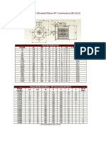 Flange (B) Mounted Motor-B5 Construction (IS:2223) : Frame AC AD D E F GA X Shaft End Taping