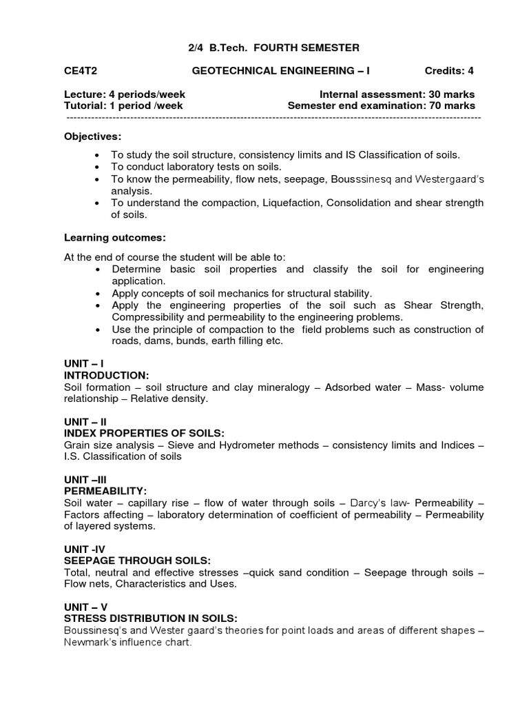 Geotechnical Engineering I Pdf Soil Mechanics Sedimentology