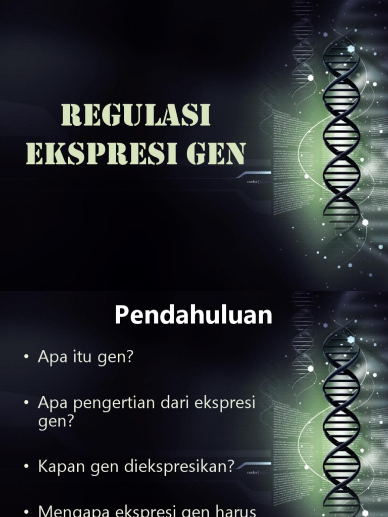 Regulasi Ekspresi Gen pada Prokariot dan Eukariot | PDF
