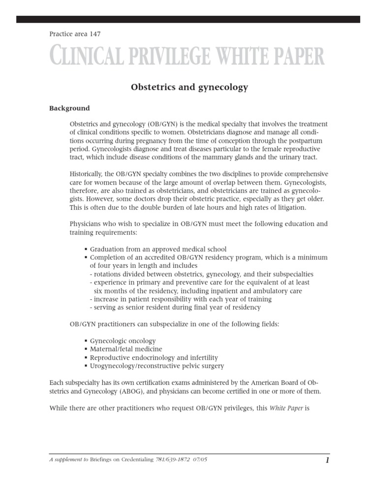 Obsgin - Obstetrics and Gynecology | PDF | Obstetrics | Residency ...
