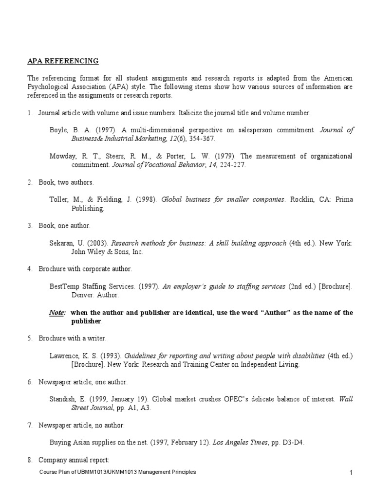 reference format in thesis