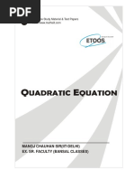 Download Quadratic Equations MC sir DPP - 2 by Chess SN357318281 doc pdf