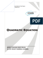 Quadratic Equations MC SIR DPP 3