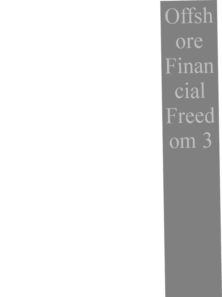 Offshore Financial Freedom 3 Trust Law Pound Sterling