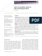 A Comprehensive Analysis of Hemoglobin Variants by