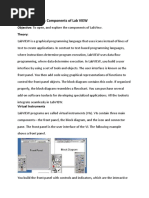 Experiment No.1: Components of Lab View: Objective: To Open, and Explore The Components of Labview. Theory