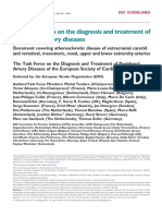 ESC Guidelines on the diagnosis and treatment of peripheral artery diseases 2017