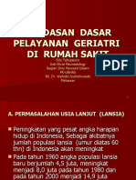 Landasan Dasar Pelayanan Geriatri Di Rumah Sakit