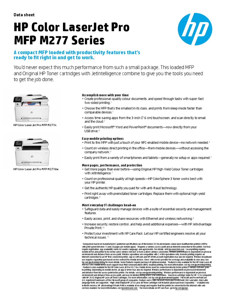 hp color laserjet pro mfp m277 toner