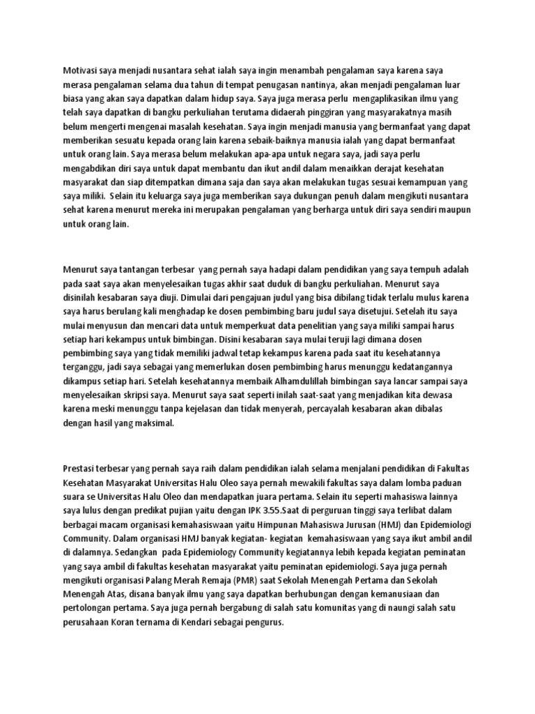 Contoh pengisian essay nusantara sehat 03 picture
