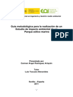 Guía Metodológica para La Realización de Un Estudio de Impacto Ambienta de Un Parque Eólico Marino