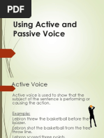 Presentation Tips: Active Verse Passive Voice