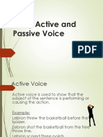 Presentation Tips: Active Verse Passive Voice
