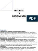 Processo de forjamento e estampagem em