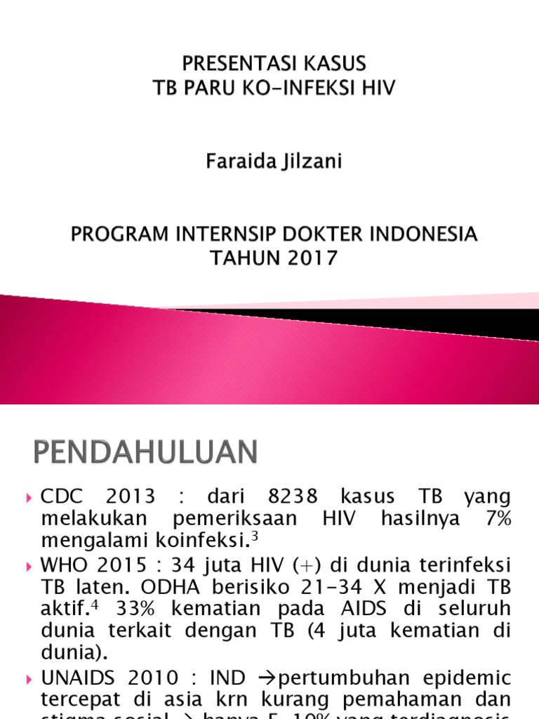 Presentasi Kasus Koinfeksi Hiv-Tb | PDF