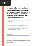 EPIDEMIOLOGÍA CLASICA
