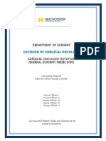 Department of Surgery: Division of Surgical Oncology