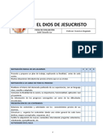 El Dios de Jesucristo - Ficha de Evaluación