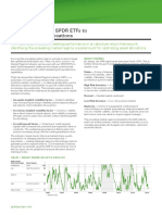 Using the MRI and SPDR ETFs to Optimise Asset Allocations