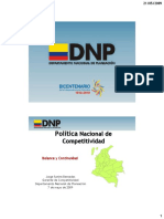 Politica Nacional de Competitividad