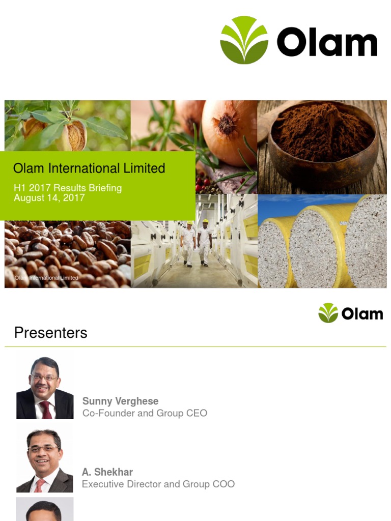 Olam International Limited: Q1 2016 Results Briefing | PDF | Free Cash ...