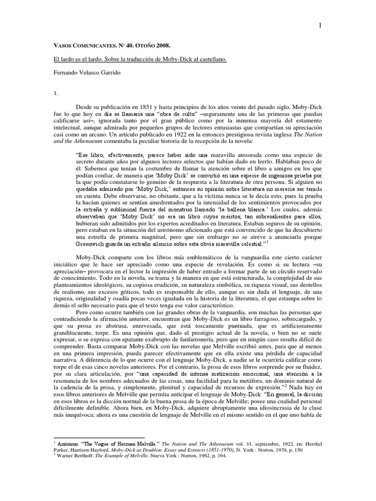El Lardo Es El Lardo PDF Herman Melville Traducciones