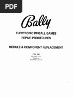 Manuel De Réparation Bally Flipper – F.O.560-1, Juillet 1978, Très Bon état