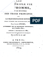 Böhme Jakob - de La Triple Vie de L'homme PDF