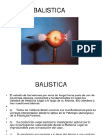 Presentacion Balistica y Heridas Por Armas de Fuego