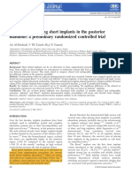 12-07-2016 Outcomes of Placing Short Implants in the Posterior Mandible