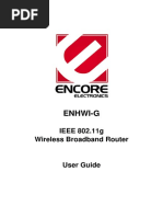 Enhwi-G: IEEE 802.11g Wireless Broadband Router