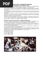 Atividades Sobre as Vanguardas Europeias