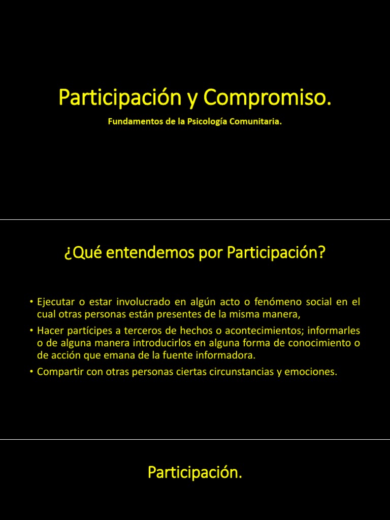 Compromiso Social Participativo