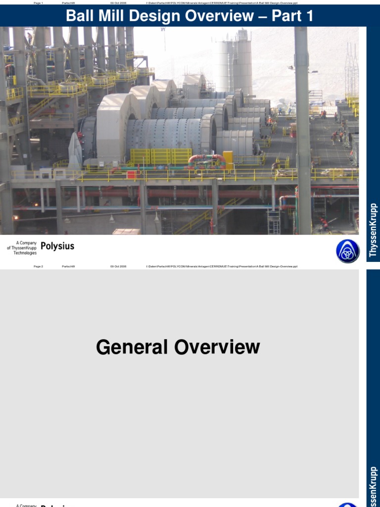 Ball Mill Design Overview | PDF | Mill (Grinding) | Tools