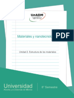 Unidad 2. Estructura de Los Materialessss PDF
