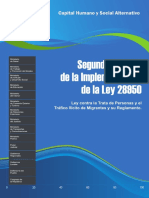 CHS. - Balance de Implementacion de La Ley Contra La Trata de Personas