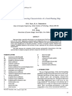 Estimation of Power Characteristics of A Semi Planing Ship