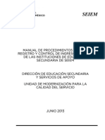 Manual de Procedimientos para El Registro y Control de Ingre