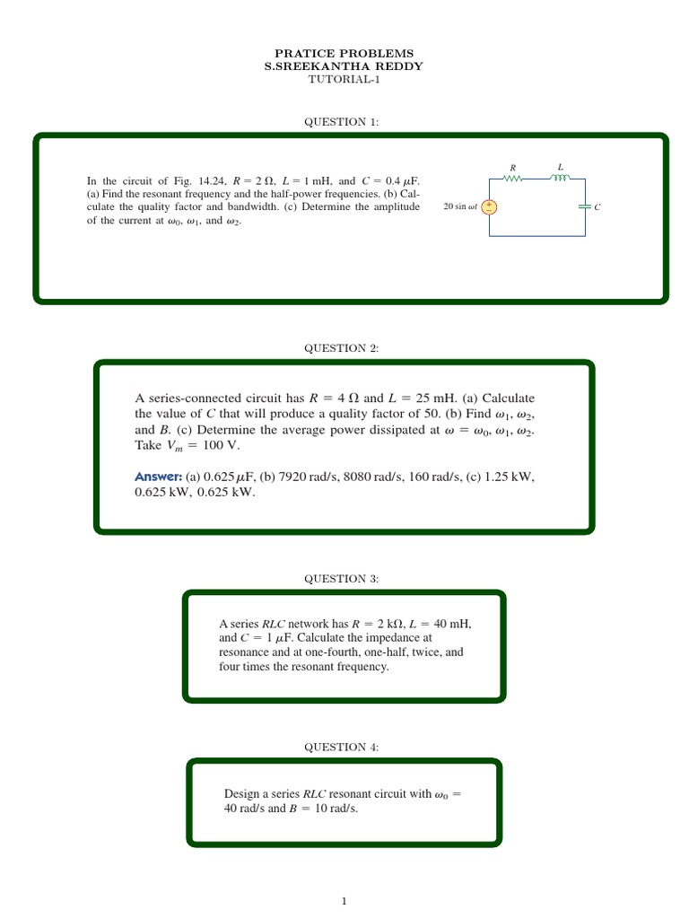 Series Resonance | Series And Parallel Circuits | Inductor