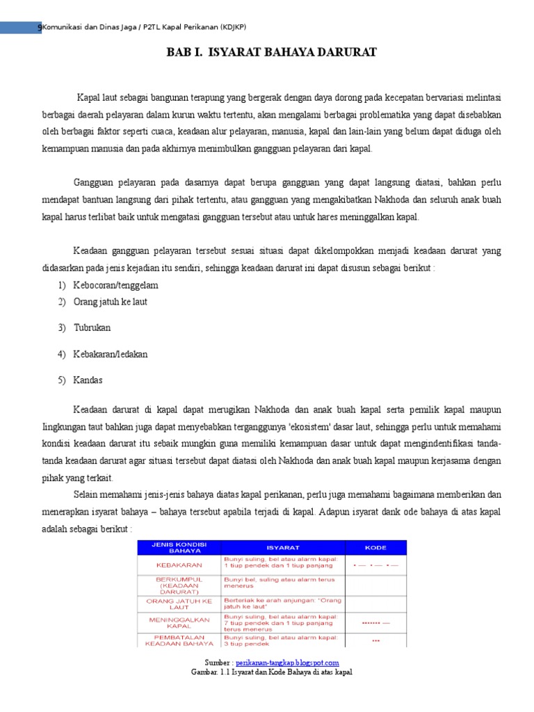 Bab 1 Isyarat Bahaya Darurat