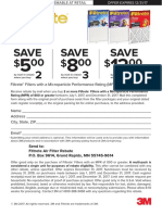 Save 2 3 Save 4 Save: Send To: Filtrete Air Filter Rebate P.O. Box 9614, Grand Rapids, MN 55745-9614