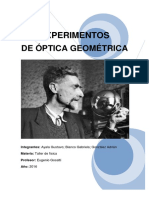 Experimentos de Óptica Geométrica