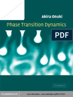 Phase Transition Dynamics, Onuki A, CUP 2002