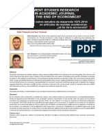 Development studies trends analysis of economics role 1975-2014