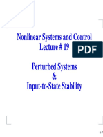 Nonlinear Systems and Control Lecture # 19 Perturbed Systems & Input-to-State Stability
