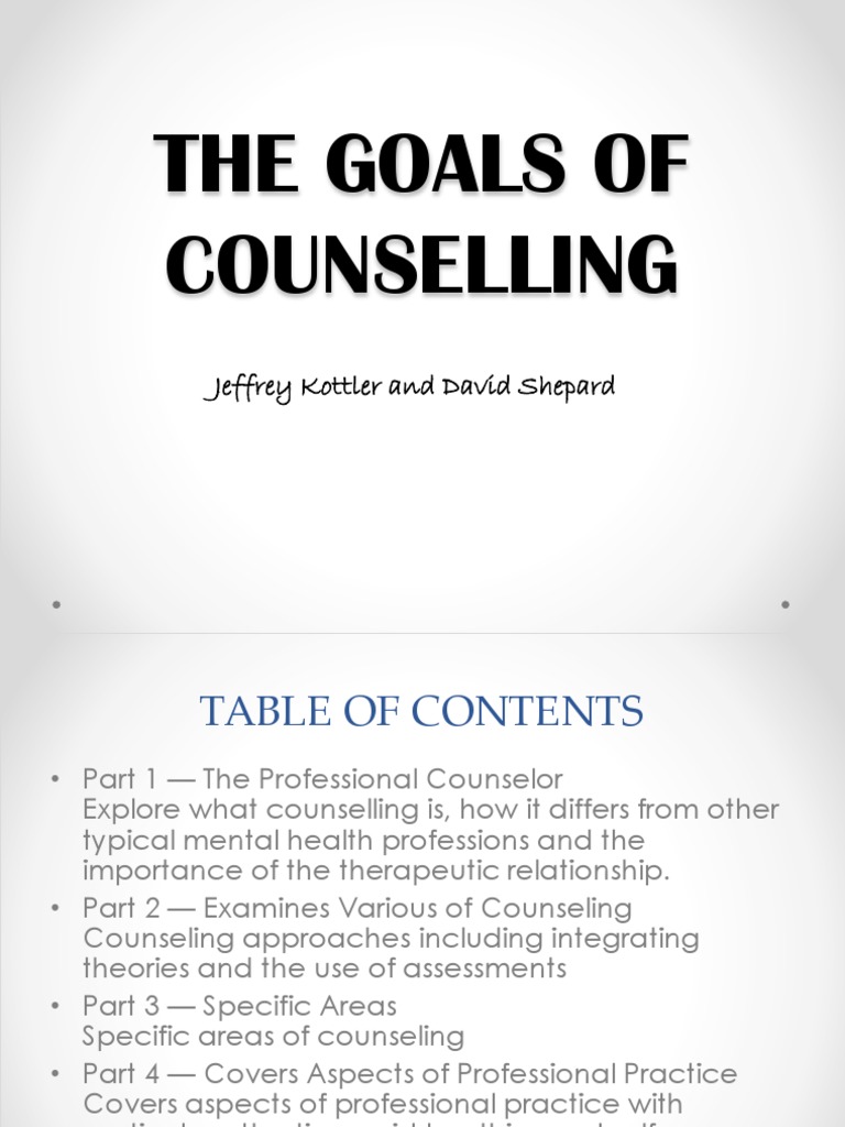 The Goals of Counselling School Counselor Family Therapy Free 30